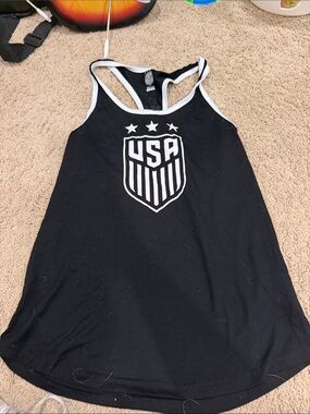 USA Shield Black Women's Racerback Tank Top